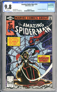 Amazing Spider-Man #210 CGC 9.8 White Pages (11/80) 1st appearance of Madame Web.