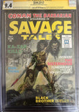 Savage Tales #1 CGC 9.4 SS Roy Thomas Sketch, 2nd Conan comic title, Origin & 1st appearance Man-Thing