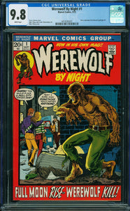 Werewolf By Night #1 (1972) CGC 9.8 White Pages