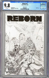 Reborn #3 CGC 9.8 White Pages Variant Sketch Cover B