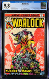 Warlock #10 CGC 9.8 White Pages 1st appearance of the In-Betweener. Origin of Thanos &amp; Gamora. Thanos vs. The Magus.