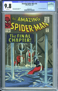 Amazing Spider-Man #33 CGC 9.8 (1966) White Pages Classic Stan Lee and Steve Ditko story. Classic Ditko cover.