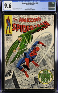 Amazing Spider-Man #64 CGC 9.6 1968 Vulture appearance.