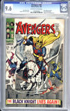 Avengers #48 CGC 9.6 (1968) Dane Whitman becomes the new Black Knight. Magneto and Toad appearance.