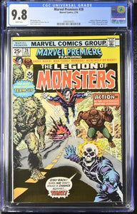 marvel legion of monsters Marvel Premiere #28 CGC 9.8 1st Legion of Monsters (Morbius, Ghost Rid – Mint Condition