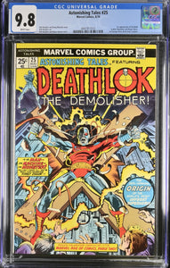 Astonishing Tales #25 CGC 9.8 (1974) 1st appearance of Deathlok (Luther Manning) and Major Ryker. 1st George Perez work (last 2 pages)