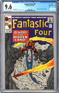 Fantastic Four #47 CGC 9.6 (1966) 1st Maximus, Inhumans, and Dragon Man appearance.