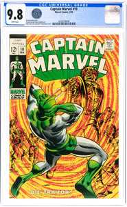 Captain Marvel #10 CGC 9.8 (1969) Arnold Drake story Don Heck and Vince Colletta art Marie Severin and John Verpoorten cover