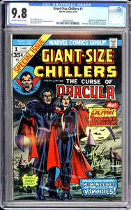 Giant-Size Chillers #1 CGC 9.8 (1974) Origin and 1st appearance of Lilith, the daughter of Dracula. Only issue. Becomes Giant-Size Dracula.