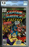 Captain America #217 CGC 9.8 (1978) 1st appearance of Marvel Man (Wendell Vaughn, later becomes Quasar). Texas Twister, Blue Streak &amp; Vamp app.