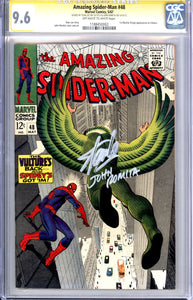 Amazing Spider-Man #48 CGC 9.6 (1967) SIGNED BY STAN LEE ON 10/13/13 & JOHN ROMITA ON 10/16/13 1st Blackie Drago appearanceas the Vulture.