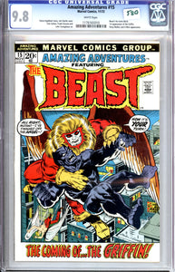 Amazing Adventures #15 CGC 9.8 White Pages Beast's fur turns black, 1st appearance of the Griffin.