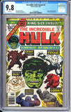 Incredible Hulk Annual #5 CGC 9.8 (1976) 2nd Groot Key, Xemnu, Blip, Diablo, Taboo &amp; Goom appearance.