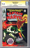Captain Marvel #2 CGC 9.8 Super-Skrull appearance 1968, Signed Stan Lee