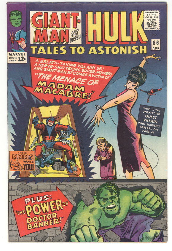 Tales to Astonish #66 Giant-Man and Hulk 1965