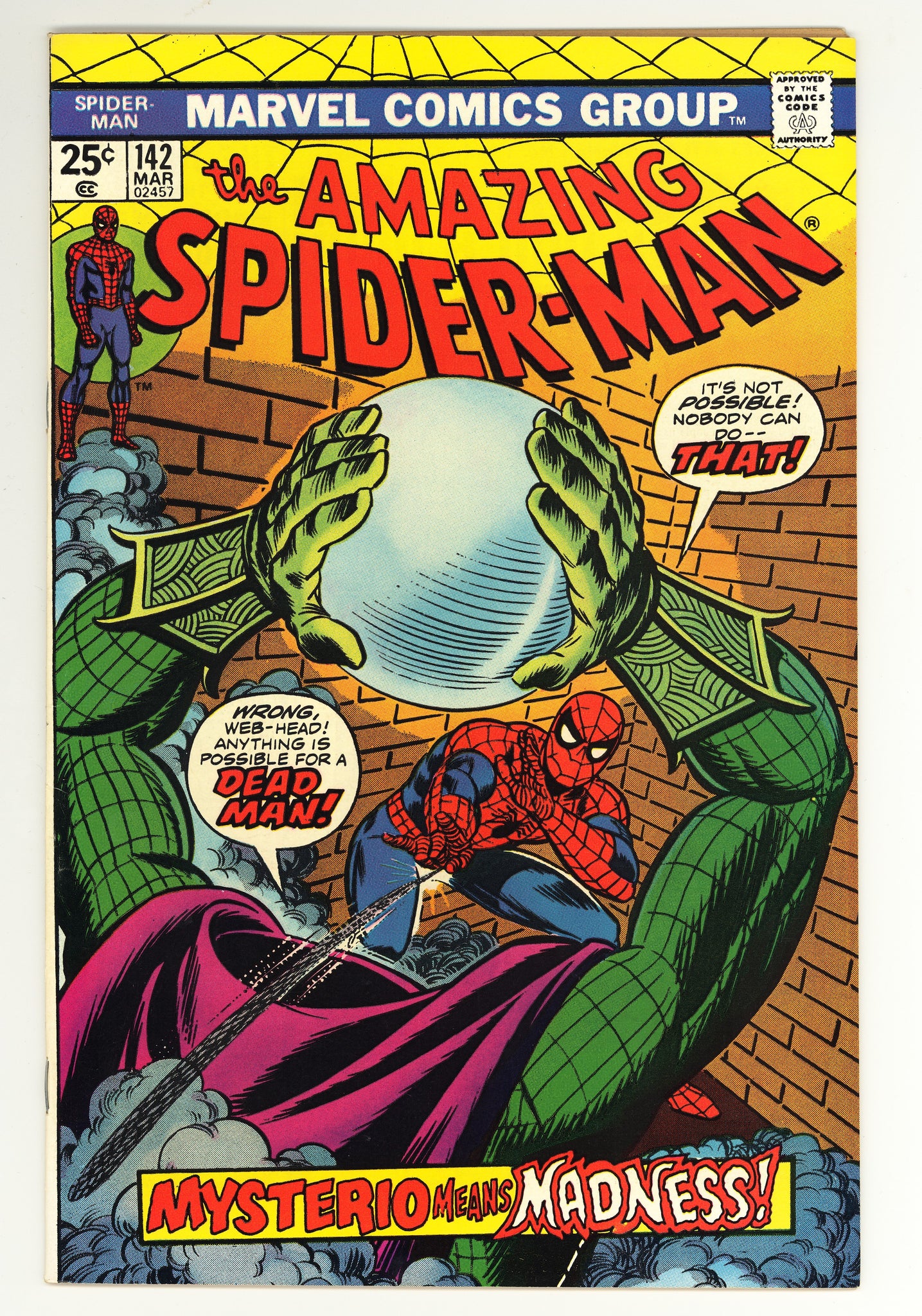 Amazing Spider-Man #142 1975 Mysterio (Danny Berkhart