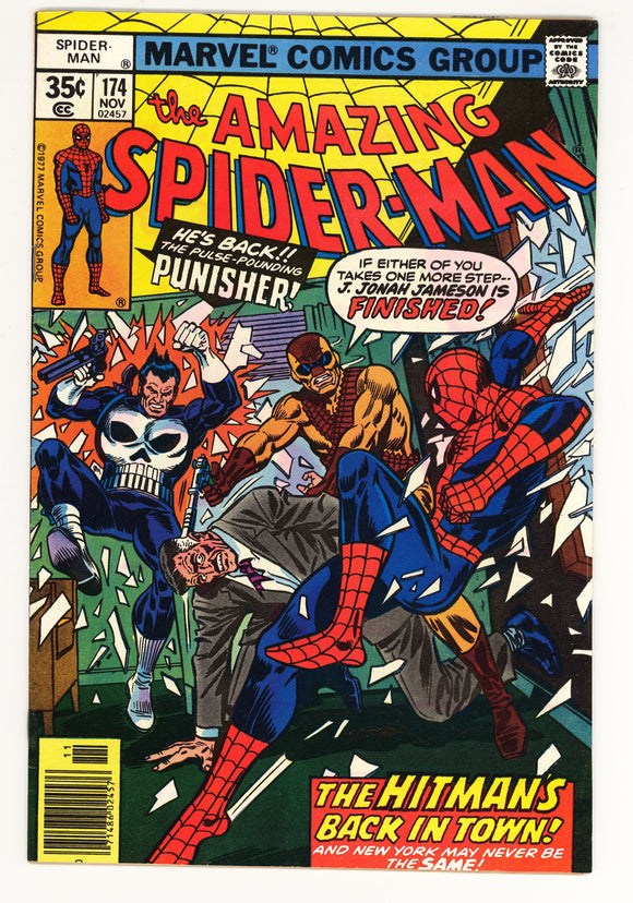 Amazing Spider-Man #174 1977 Punisher & Hitman appearance.