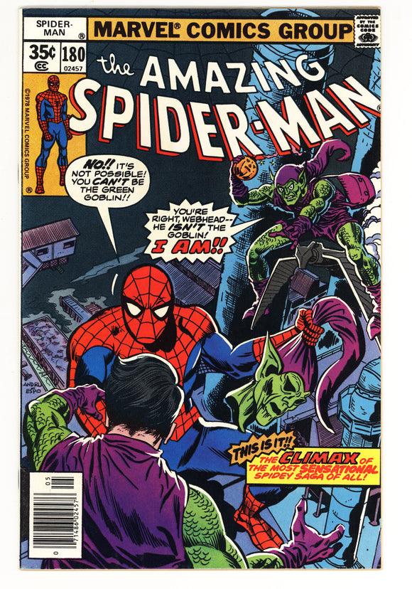Amazing Spider-Man #180 1978 Origin & 