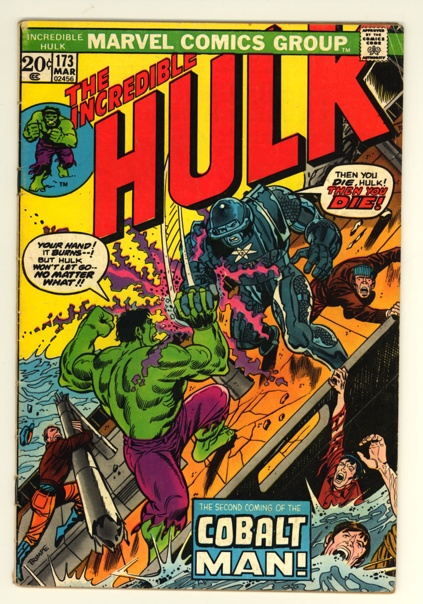 Incredible Hulk #173 (1974) Cobalt Man – Mint Condition