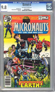 Micronauts #2 CGC 9.8 Off-White to White Pages